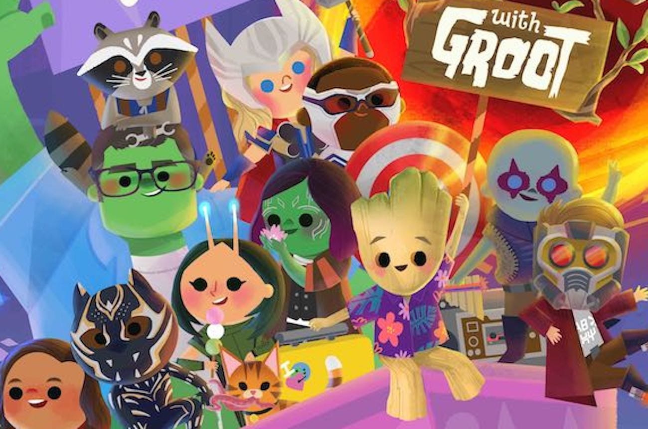 its a small world with groot