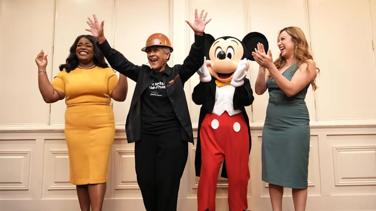 leah chase's family with mickey mouse