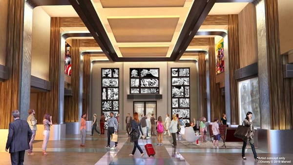 Concept Art and Info Revealed for Disney’s Hotel New York – The Art of Marvel